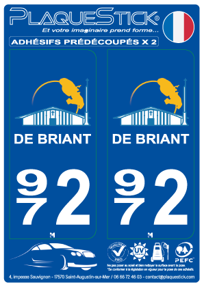 972 -De Briant PlaqueStick