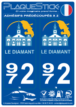 972 -Le Diamant PlaqueStick
