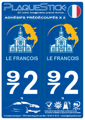 972 -Le François PlaqueStick