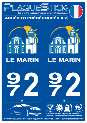 972 -Le Marin PlaqueStick