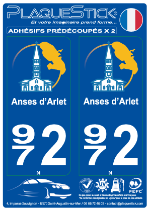 972 -Les Anses d'Arlet PlaqueStick