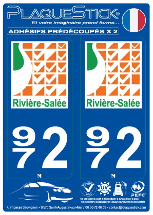 972 -Rivière-Salée PlaqueStick
