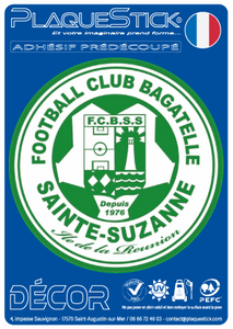 974 -Sainte-Suzanne "FCB" Décor PlaqueStick
