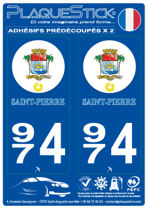 974 -Saint-Pierre PlaqueStick