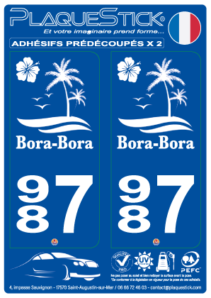 987 -Bora-Bora PlaqueStick