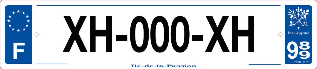 989 -Plaque immatriculation 