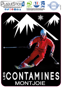 74 -Les Contamines - Montjoie "Décor" PlaqueStick