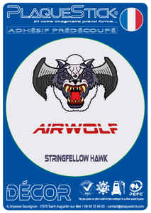 Airwolf "Blason de Supercopter" Décor, A6 Rond