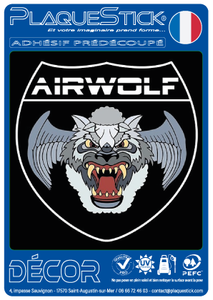 Airwolf "Supercopter" Fond noir, Décor A6