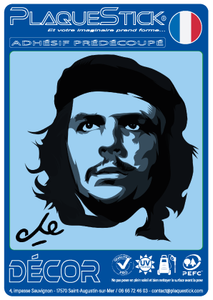 Che Guevara "Bleu-Noir" Décor