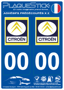 Citroën "1966" PlaqueStick