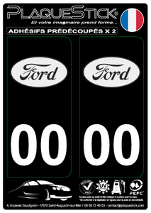 Ford "Vintage" Fond noir PlaqueStick