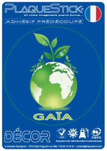 Gaïa Vert "Rond" Décor PlaqueStick