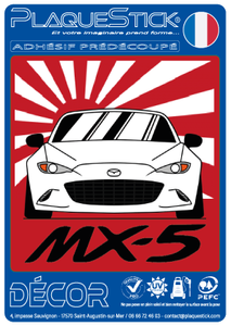 Mazda MX-5 "Japan" Rouge, Décor PlaqueStick