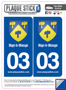 03 -Mayet-de-Montagne "Blason" PlaqueStick