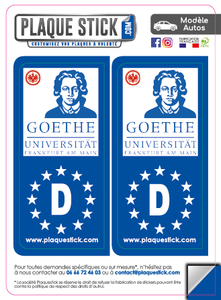100 -Allemagne "Deutschland" -Frankfurt Universität PlaqueStick