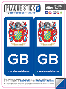 101 -Angleterre "Brighton" PlaqueStick