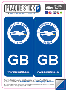 101 -Angleterre "Brighton" -BHAFC PlaqueStick