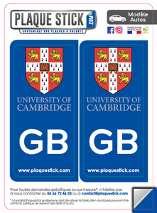 101 -Angleterre "Cambridge" University PlaqueStick