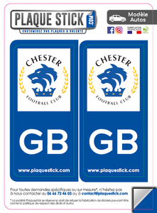 101 -Angleterre "Chester" FC PlaqueStick