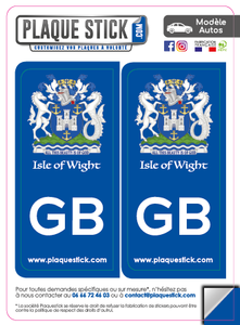 101 -Angleterre "Isle of Wight" PlaqueStick