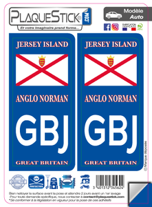 101 -Angleterre "Jersey Island" -Flag PlaqueStick