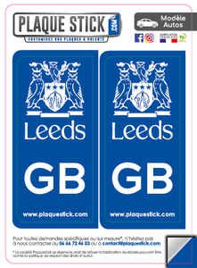 101 -Angleterre "Leeds" PlaqueStick