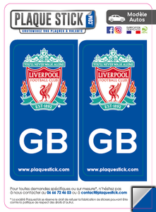101 -Angleterre "Liverpool" FC PlaqueStick