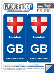 101 -Angleterre "London" -Coat of Arms PlaqueStick