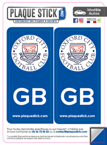 101 -Angleterre "Oxford" FC PlaqueStick