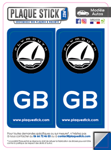 101 -Angleterre "Plymouth" PlaqueStick