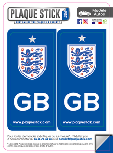 101 -Angleterre "England" The Three Lions PlaqueStick