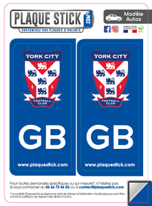 101 -Angleterre "York" FC PlaqueStick