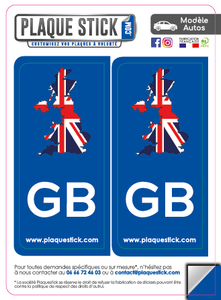 101 -Angleterre "United Kingdom" PlaqueStick