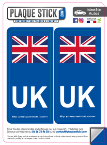 101 -United Kingdom "White" PlaqueStick