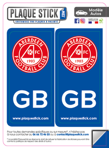 102 -Écosse "Scotland" -Aberdeen FC PlaqueStick