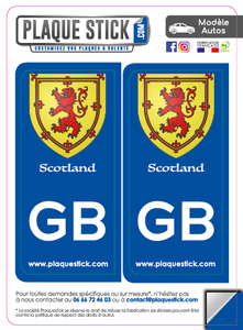 102 -Écosse "Scotland" Coat of Arms PlaqueStick