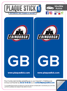 102 -Écosse "Scotland" -Edinburgh PlaqueStick