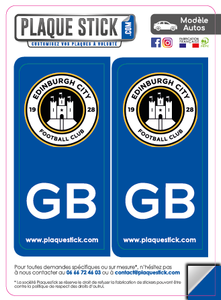102 -Écosse "Scotland" -Edinburgh FC PlaqueStick