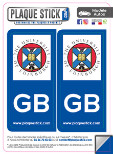 102 -Écosse "Scotland" -Edinburgh University PlaqueStick