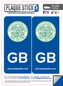 102 -Écosse "Scotland" -Glasgow, Celtic Football Club PlaqueStick
