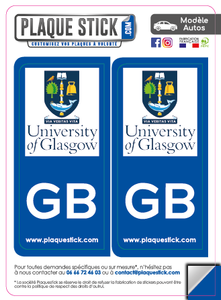 102 -Écosse "Scotland" -Glasgow University PlaqueStick
