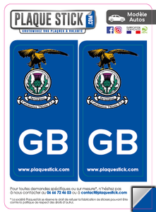 102 -Écosse "Scotland" -Inverness FC PlaqueStick
