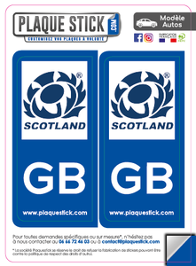 102 -Écosse "Scotland" SRU PlaqueStick