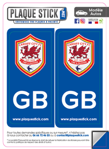 103 -Pays de Galles "Wales" Cardiff FC PlaqueStick
