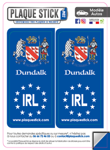 104 -Irlande "Ireland" -Dundalk, Coat of arms PlaqueStick