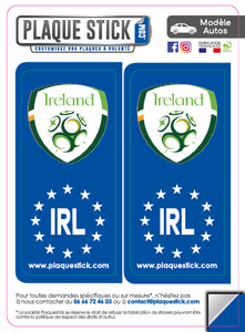 104 -Irlande "Ireland" -National Football PlaqueStick