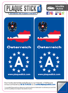 105 -Autriche "Österreich" -Map PlaqueStick