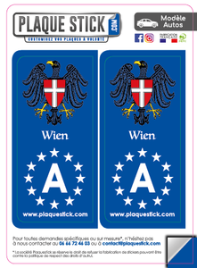 105 -Autriche "Österreich" -Wien Wappen PlaqueStick