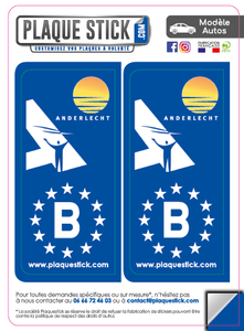 106 -Belgique "Anderlecht" PlaqueStick